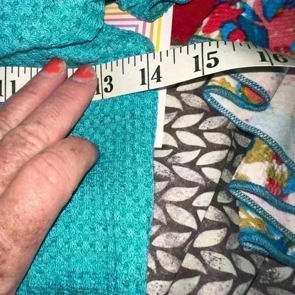 Lularoe small turquoise one‎ shoulder/ off the shoulder Cici dress. NWT - Picture 9 of 9